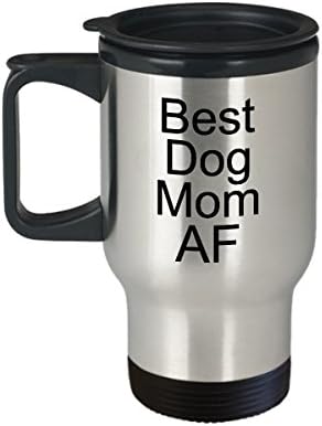 ספל כלב אמא AF - ספל נסיעות - פלדת אל חלד מבודדת תרמית ספל קפה אמא ​​מיט