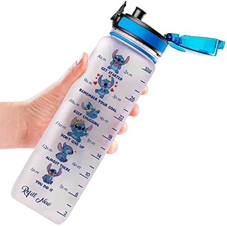 בקבוק מסלול מים תפר מותאם אישית 32 גרם, אוחנה ממוצעת משפחתית ממוצעת 3 בקבוק עם סמן זמן, בקבוק מים תפרים, מתנה לתפר