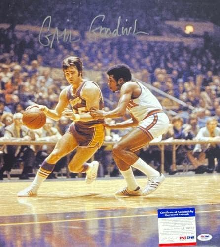 GAIL GOODRICH - לוס אנג'לס לייקרס חתמה על 16x20 צילום PSA 4A20860 - תמונות NBA עם חתימה