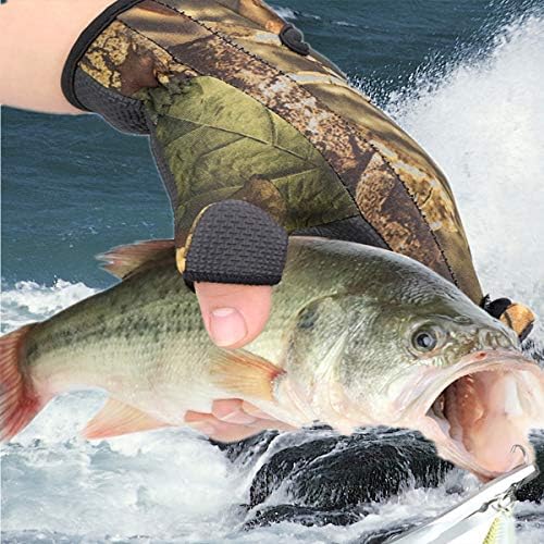 BB Hapeayous כפפות דיג נטולות אצבעות לגברים ונשים- אנטי-החלקה, אטום למים, קל משקל, נהדר למזג אוויר קר