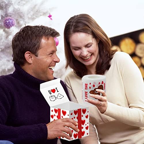 לעודד מצחיק חג האהבה נייר טואלט עם אריזת מתנה / חידוש קקי אמוג ' י איסור פרסום מתנה לבעל / חג