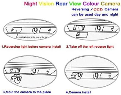 מצלמת גיבוי הפוך/מצלמת חניה/HD CCD RCA NTST PAL/מנורת לוחית רישוי OEM עבור פולקסווגן פולקסווגן CARIBE A3