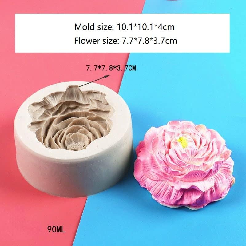 פרח אדמונית תבניות סיליקון 3D שרף סבון נר פרח עובש פרח בעבודת יד עוגת ממתקים מקשטת שוקולד אפוקסי עובש