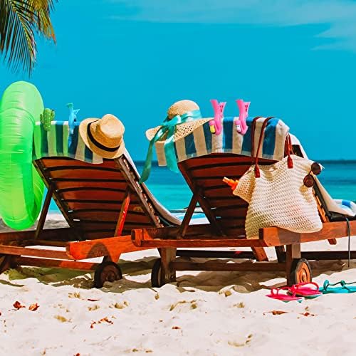 16 יחידות חוף מגבת קליפים נייד כיסא מחזיקי בהיר צבע מגבת קליפים פלסטיק חמוד בגדי סיכות תוכי אבטיח פלמינגו
