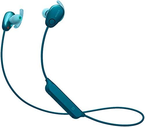 Sony SP600N רעש אלחוטי מבטל אוזניות בספורט באוזניים, כחול