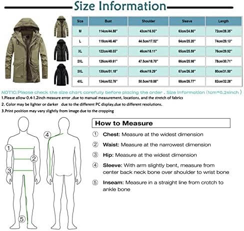 מעילי חורף של ymosrh לגברים עם גברים עם ברדס אטום רוח מלאה שרוול ארוך שרוול ארוך מעיל מעיל מעיל מעיל