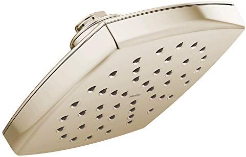 MOEN S6365NL VOSS 6 ראש מקלחת גשם יחיד עם טכנולוגיית טבילה, ניקל מלוטש, 24 אינץ '