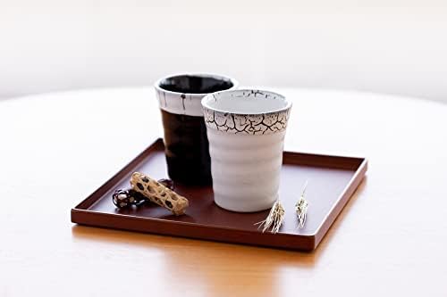 כוס תה ירוק של יורה, דפוס האקמה, כוס בירה שוחו, סגנון יפני, כוס, מינו יאקי