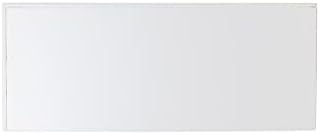 מחזיק טריפנט תא כפפות משולש לבן עם טעינה קדמית אקרילית שקופה עם חורי מנעול וחומרה 11 1/2 על 15 1/4