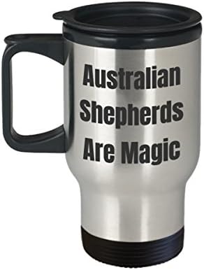רועים אוסטרלים ספל נסיעות קפה מצחיק למאהב כלבים מגדל מעריצים חידוש בדיחה קסם מתנה קסם מתנה