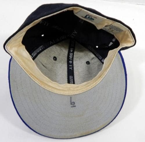 1997 ניו יורק מטס מני אלכסנדר 6 משחק שימש כובע שחור 7.125 DP22731 - משחק כובעי MLB