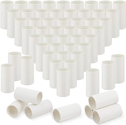 100 חבילות צינורות קרטון למלאכה, 1.57 x 3.35 אינץ ', נייר טואלט גלילים ריקים