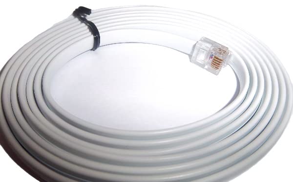 RJ12 6 PIN - RJ45 8 PIN Ethernet LAN כבל נתב מודם - אורך כבל שונה 1M 2M 3M 4M 5M