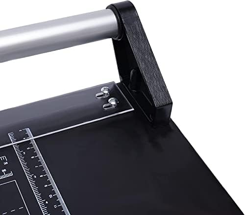 חותך נייר 36 אינץ 'מדויק נייר סיבוב נייר גוזם מדריך לצילום מכונת חיתוך מתגלגלת עם להבים מתפרקים עצמיים מהדק אוטומטי