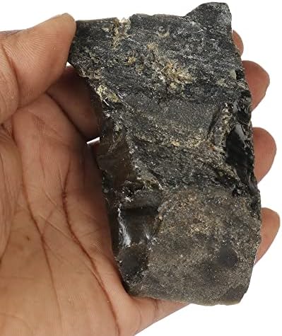 Gemhub שחור אובסידיאן טבעי מחוספס 970.20 סמק ריפוי קריסטל שחור אובסידיאן רופף אבן חן