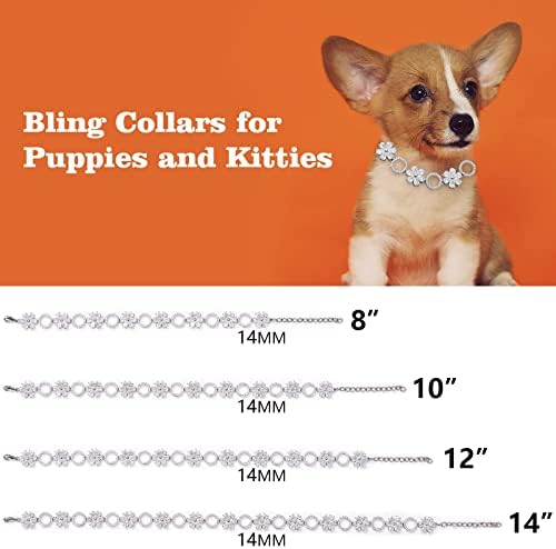 צווארוני כלבים לכלבים בינוניים קטנים צווארוני שרשרת כלבים קרובים טניס 5A צווארון זירוניה מעוקב לצווארון