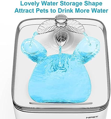 סוגודיו מזרקת חיות מחמד מזרקת מים לחתולים, 3 ליטר מזרקת שתייה אוטומטית לחיות מחמד מתקן מים לכלבים