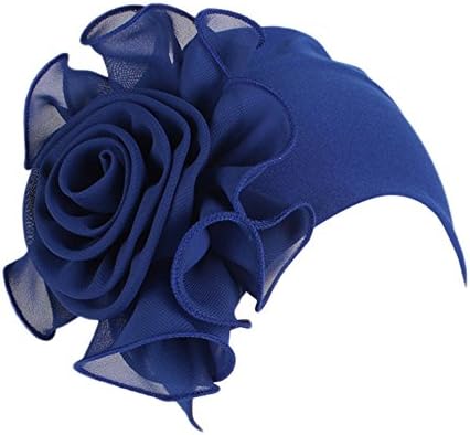 טורבן לנשים רטרו פרח פרח כימו כפיות כובעי אופנה לעטוף כובעי גולגולת לנשים לנשים סלוצי סרטן.