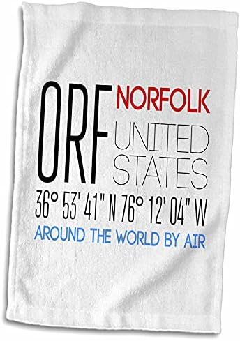 קוד שדה תעופה בינלאומי 3DROSE ORF, נורפולק, וירג'יניה, ארצות הברית - מגבות