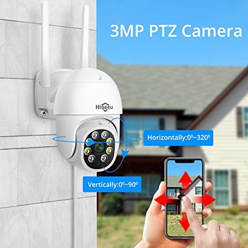 מערכת מצלמות אבטחה WiFi Wifi מערכת מצלמות אבטחה חיצוניות 3MP כיפת PTZ מצלמות ומצלמות כדורים מעקב נייד