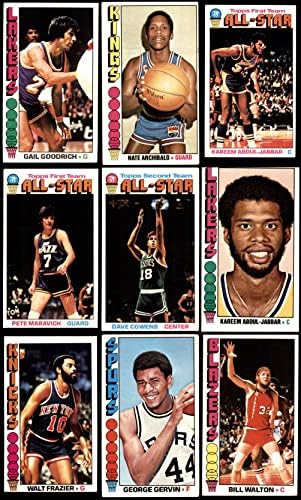 1976-77 TOPPS כדורסל כמעט סט שלם VG+