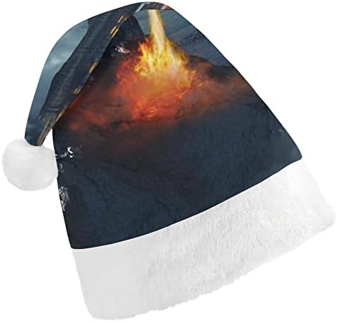 שני דרקונים התקפה הטירה חג המולד כובע אישית סנטה כובע מצחיק חג המולד קישוטים