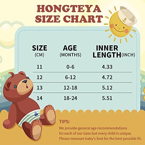 Hongteya Baby Boys נעלי תינוקות עם סולית גומי, תינוקות מוקסינים תינוקות יילוד פעוטות עריסה ראשונה