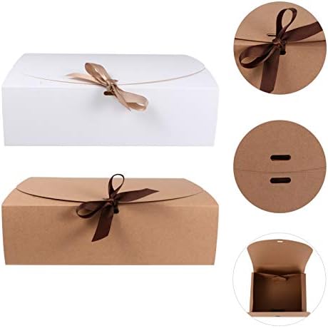 מיכל קופסאות קופסת חטיפים של קסאו 10 יחידות מאפייה קופסאות נייר קופסאות קינוח נייר קופסאות עוגות