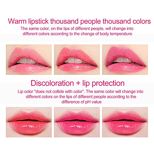 אדום ושחור שפתון שנמשך גלוס שינוי קסם אלוורה שפתון ארוך צבע שפתיים מזין טמפרטורת שפות קרם לחות שפתיים