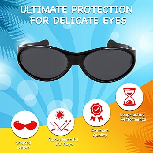 אופטיקס 55 משקפי שמש לתינוקות- משקפי שמש לתינוקות וילדים קטנים להגנה מפני אולטרה סגול לבנות