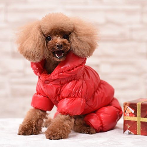 מעיל כלב חורפי של כלב חורף בגדי חיות מחמד אטום למים כלב אטום לרוח שלג שלג פליס חם בגדי חיות חורפיים מרופדים