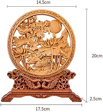 Fengwxinw פסלים בעבודת יד פסלים מנה דקורטיביים דקורטיביים גילוף עץ עץ עיצוב הבית
