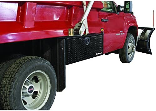 מוצרי קונים 1702503 קופסת משאיות תחתית פלדה שחורה עם דלת אלומיניום, 18 x 18 x 30 אינץ '