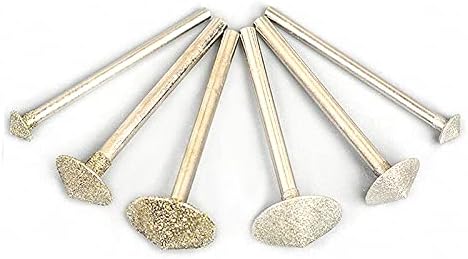 יהלומים מצופה טחינת טחינת קוצים אבן גילוף עבור רוטרי כלי, תכשיטים, גילוף - 3.0 איקס 12 ממ, גס