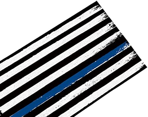 קו שולחן שחור דק קו שחור - פשתן כותנה באורך 36 אינץ