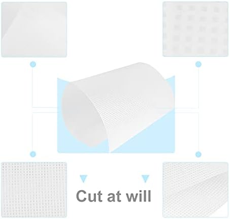ערכת רקמה של ויקאסקי גיליונות לבנים 9 יחידות גיליונות בד פלסטיק רשת פלסטיק בד צלב פלסטיק גיליונות