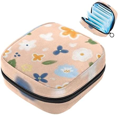 מפית סניטרית אחסון תיק, נייד לשימוש חוזר וסת כרית רוכסן שקיות, טמפון אחסון פאוץ עבור נשים בנות,