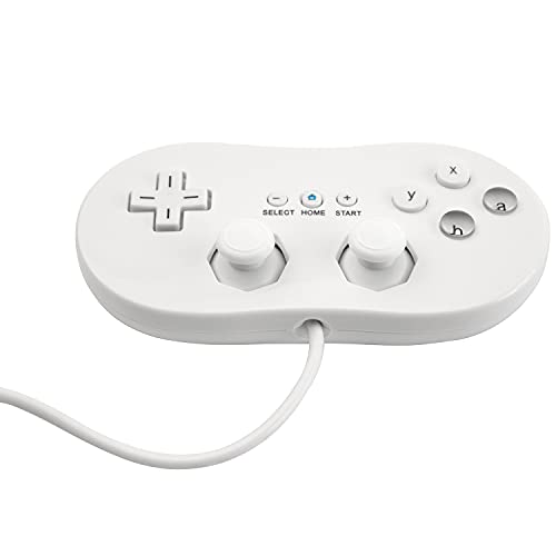 בקר קלאסי קלאלי של אוסטנט עבור נינטנדו Wii קונסולה מרחוק משחקי וידאו צבע לבן