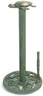 המפטון ימי עתיק ברונזה ברזל יצוק מחזיק מגבת נייר 13 -עיצוב קישוט צב צב-ביץ '