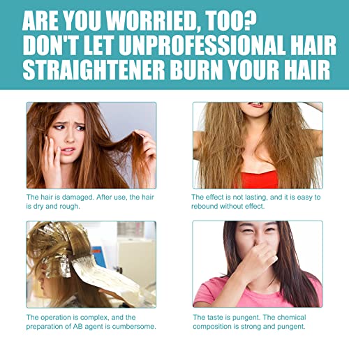 תיקון חלבון קרם יישור שיער 60 מל משי מבריק שיער יישור קרם טיפול לשיער מתולתל מזין החלקה של קולגן שיער שמנת
