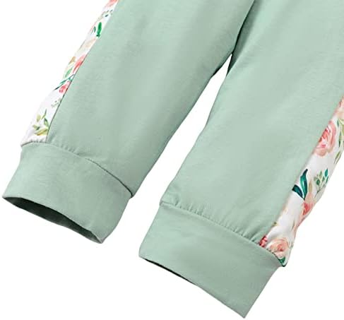 תלבושות אביביות של Romperinbox תלבושות אביביות מודפסות ילדה פעוטות סוודר סוודר סווטשירט מכנסיים