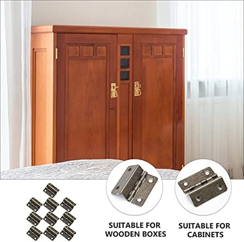 תיבת Housoutil צירים 10 יחידות ארבע חור דלת ציר קופסת עץ בתוך ארון פליז ציר צירים דלת ציר כבד
