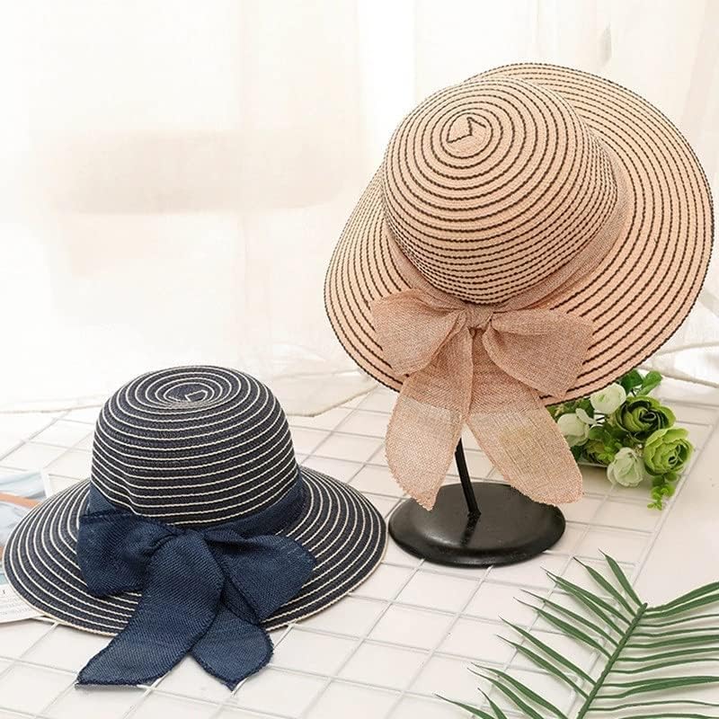 ZSEDP חופשת חוף כובעי שמש אשה כובעי קשת כובעי מגן כובעים ביד כובע צל קיץ מזדמן