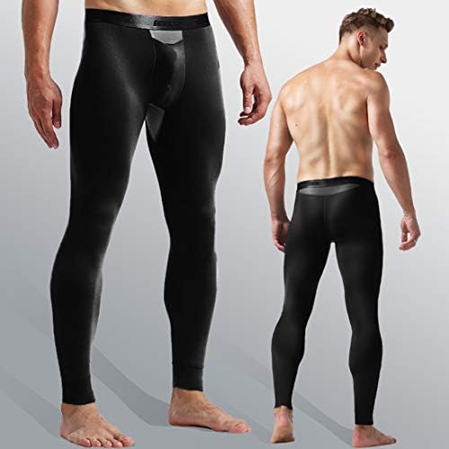 מכנסי תחתונים תרמיים של Oruikia מכנסיים תרמיים מודאליים תחתונים של מכנסיים ארוכים ג'ונס עם כיס נפרד