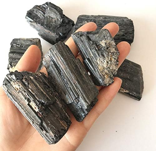 צים116 200 גרם טבעי שחור טורמלין קריסטל חן מחוספס רוק דגימת מינרלים טבעי אבנים ומינרלים חנוכת בית