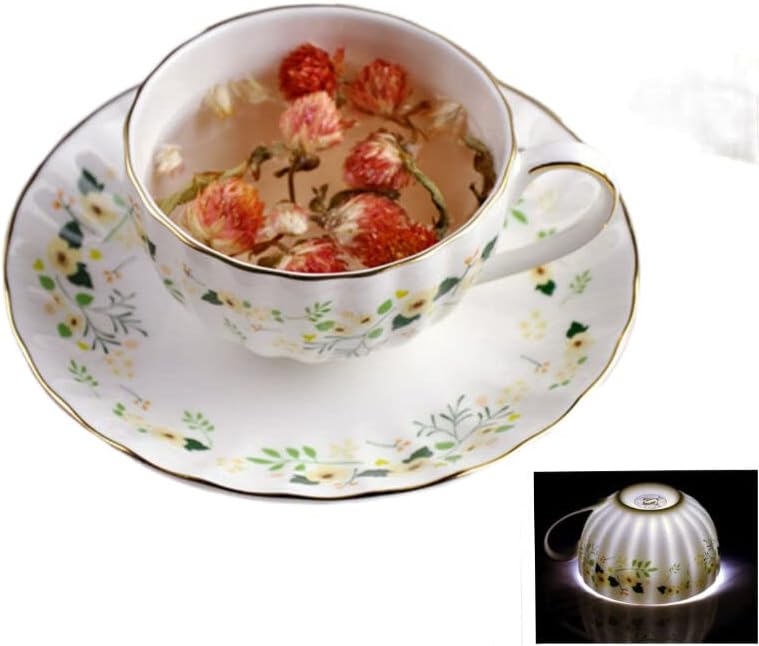 עצם בריטית סין כוס קפה סט קפה סגנון חווה כוס קרמיקה פרחונית אחר הצהריים תה תה שחור כוס כוס צלוחית כוס
