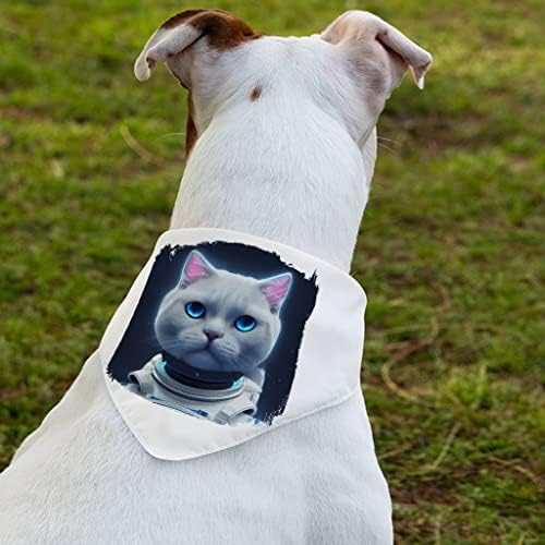 צווארון בנדנה של CAT PET - צווארון צעיף אמנות - כלב מודפס בנדנה - S
