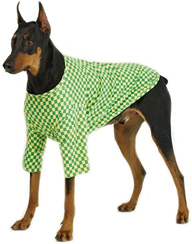 חולצת כלבים משובצת משובצת קטנה לכלבים קטנים לכלבים קטנים חולצות טריקו של לוח כלבים חולצת כותנה כלב רכה נושמת