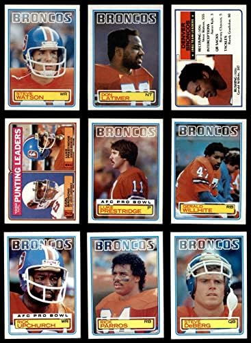 1983 Topps Denver Broncos כמעט שלם צוות צוות דנוור ברונקוס NM/MT Broncos