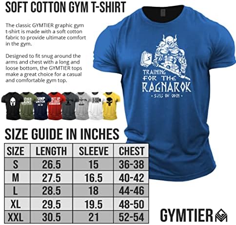 אימוני חומרי חומרה עבור Ragnarok -חולצת טריקו לחדר כושר לגברים לגברים פיתוח גוף משקלת אימונים חזקים בלבוש